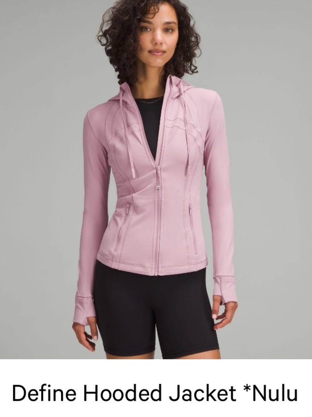 Lululemon Hooded Define Jacket Rose Blush Size 2